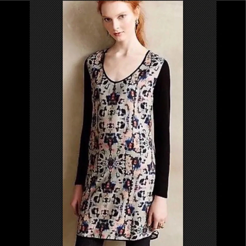 HD IN PARIS Anthropologie Painted Symmetry Sheath
